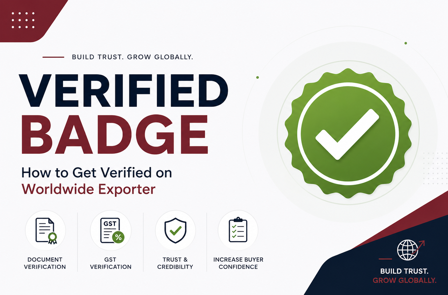 How to Get the Verified Badge on Worldwide Exporter