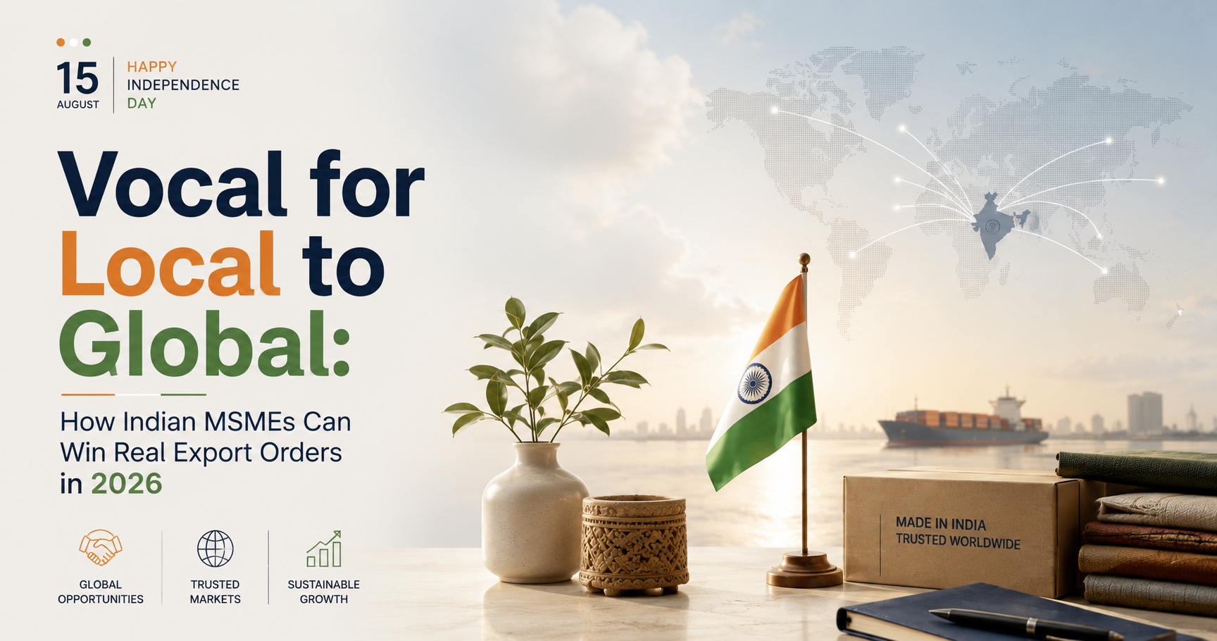 Vocal for Local to Global: How Indian MSMEs Can Win Real Export Orders in 2026