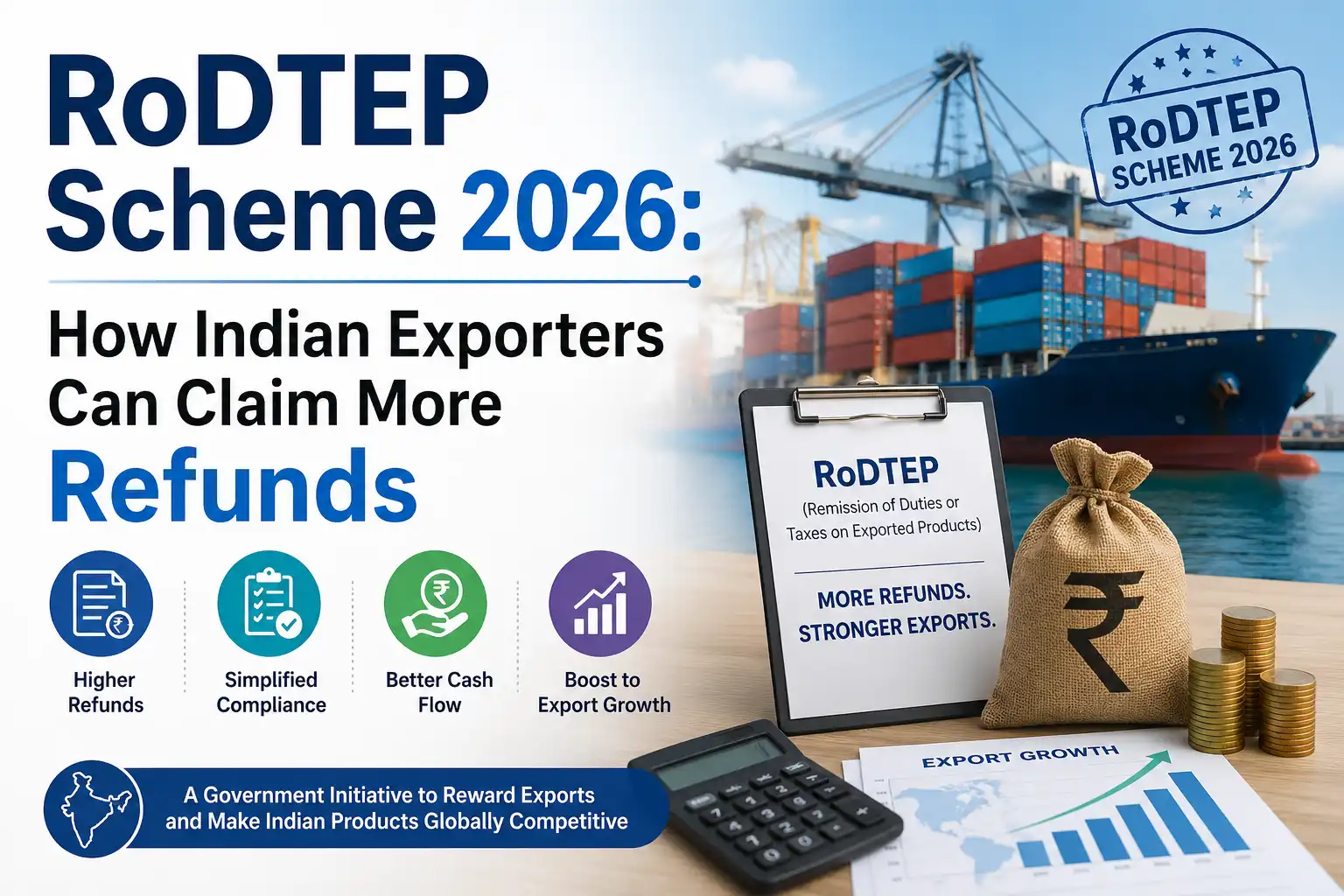 RoDTEP Scheme 2026: How Indian Exporters Can Claim More Refunds