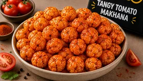 Tangy Tomato Makhana - Food & Beverages supplier, exporter & wholesale manufacturer