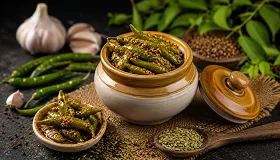 Green Chilli Pickles
