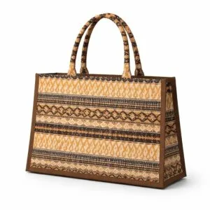 Printed Jute Tote Bag