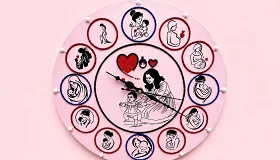 16x16 Inch Mother's Love Journey Clock - Handcraft supplier, exporter & wholesale manufacturer
