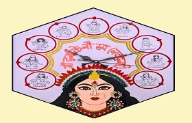 16x16 Inch Navdurga Divine Wall Clock