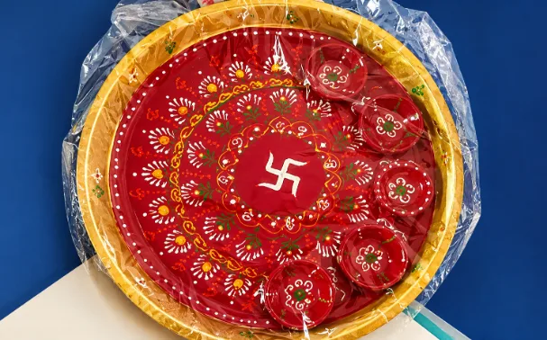 Decorative Puja Thali Diya Set - Handcraft supplier, exporter & wholesale manufacturer