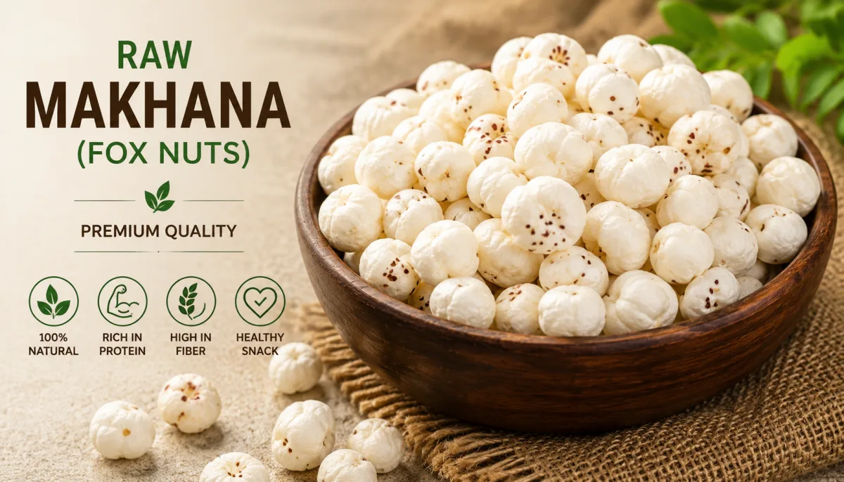 Raw Makhana (Fox Nuts) - Food & Beverages supplier, exporter & wholesale manufacturer