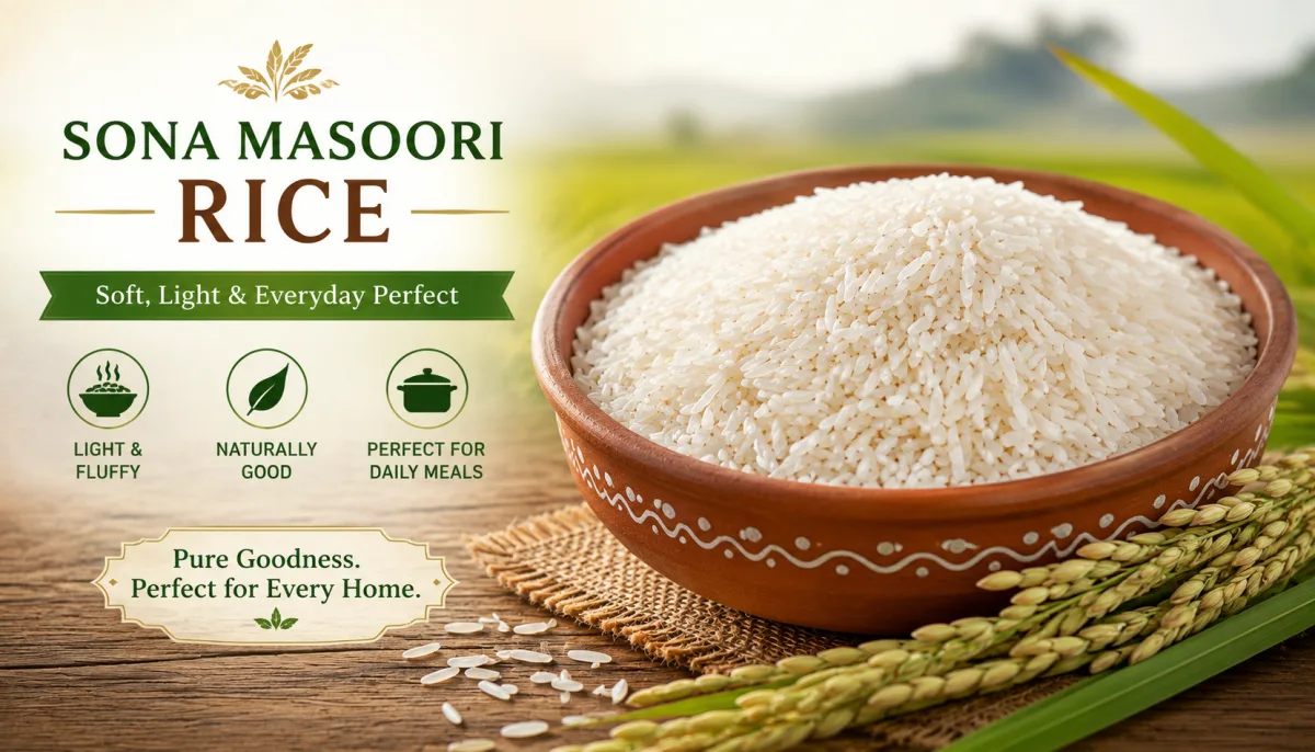 Sona Masoori Rice - Food & Beverages supplier, exporter & wholesale manufacturer