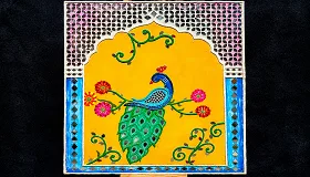 Decorative Peacock Lippan Art - Handcraft supplier, exporter & wholesale manufacturer