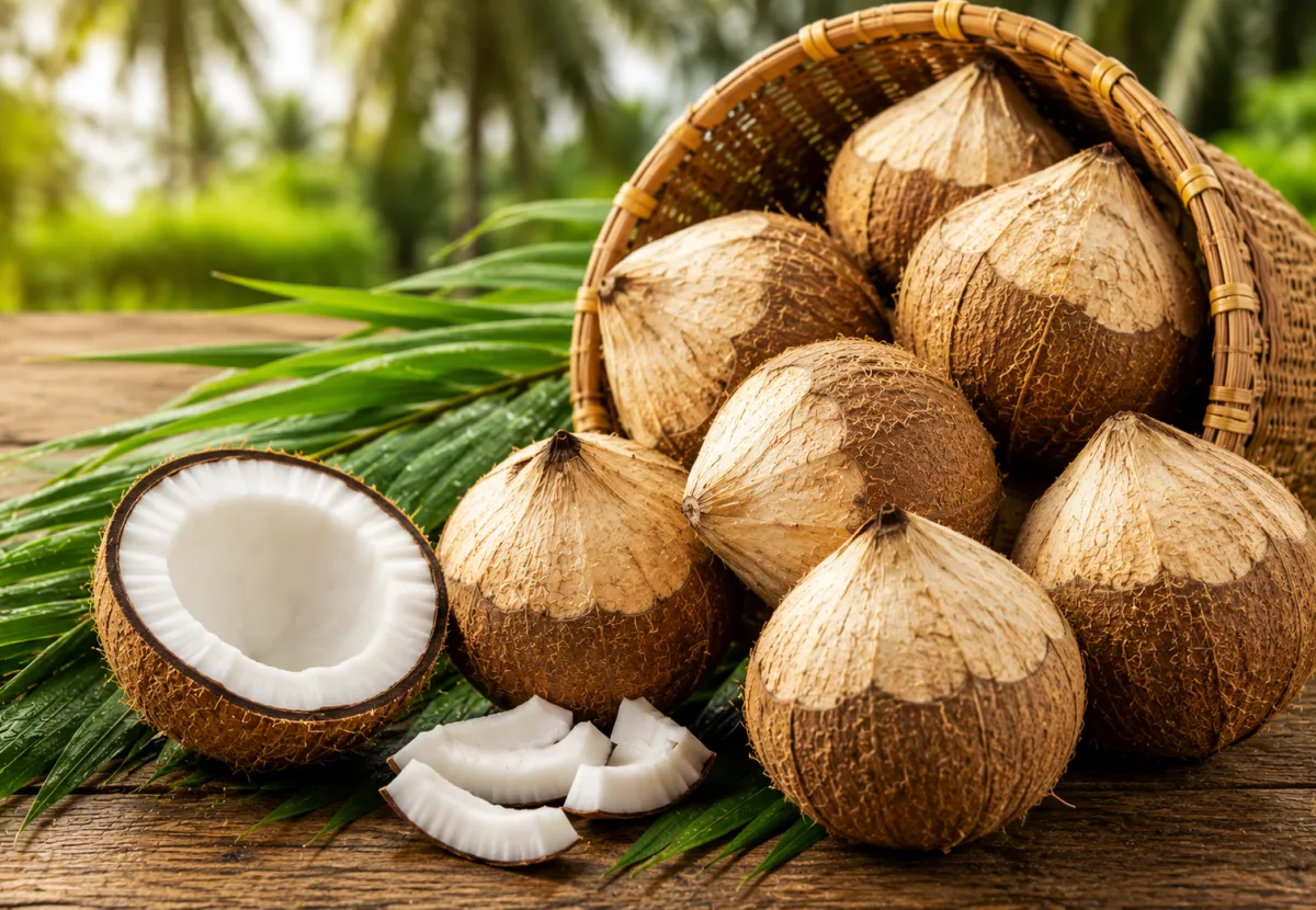 Semi Husked Coconut