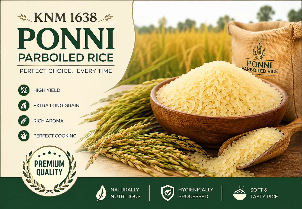 RNR Ponni Parboiled Rice - Food & Beverages supplier, exporter & wholesale manufacturer