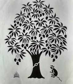 Tree Sanjhi Art