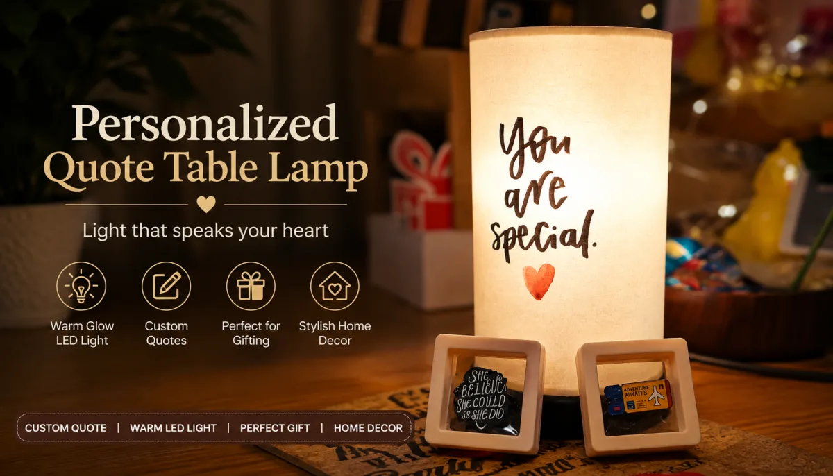 Personalized Quote Table Lamp - Handcraft supplier, exporter & wholesale manufacturer