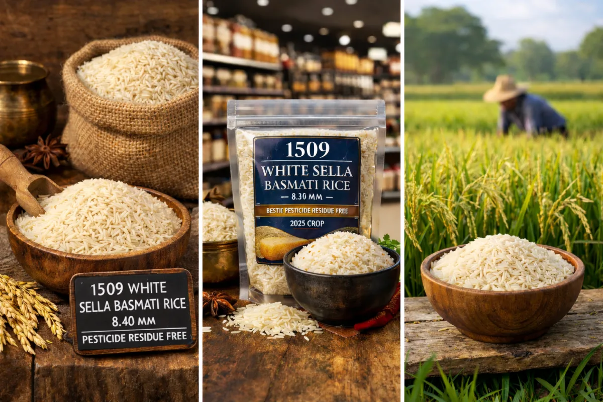 1509 White Sella Basmati Rice - Food & Beverages supplier, exporter & wholesale manufacturer