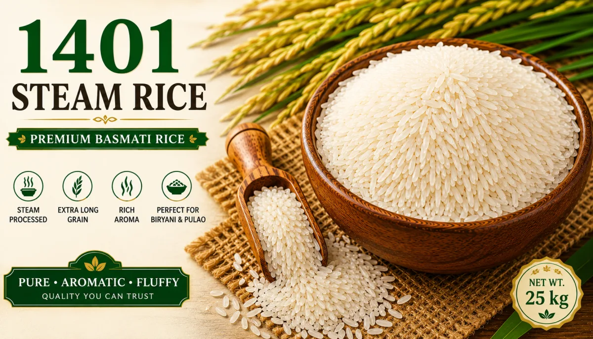 1401 Steam Rice - Food & Beverages supplier, exporter & wholesale manufacturer