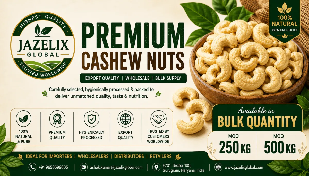 Cashew Nuts - Food & Beverages supplier, exporter & wholesale manufacturer