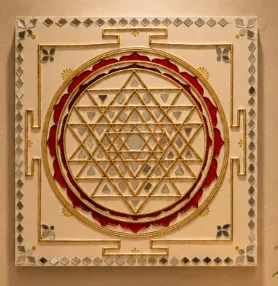 12x12 inch Shree Yantra Lippan Art