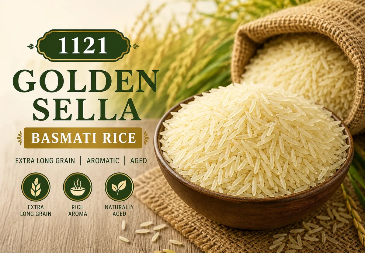 1121 Golden Sella Basmati Rice - Food & Beverages supplier, exporter & wholesale manufacturer