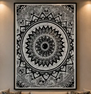 Lotus Bloom Mandala Art - Handcraft supplier, exporter & wholesale manufacturer