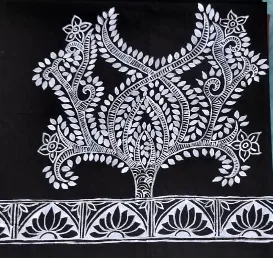Madhubani Painting on Suit