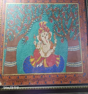 Madhubani Painting Ganesh Ji
