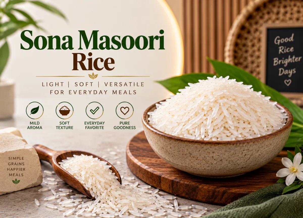 Sona Masoori Rice - Food & Beverages supplier, exporter & wholesale manufacturer