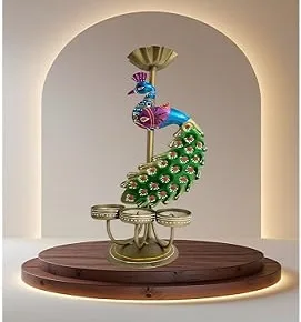 Peacock Candle Holder (SA003) - Handcraft supplier, exporter & wholesale manufacturer