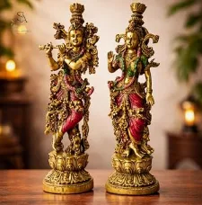 Radha Krishna Statue (SA004) - Handcraft supplier, exporter & wholesale manufacturer