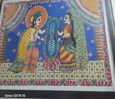 Radha Krishna Madhubani Painting - Handcraft supplier, exporter & wholesale manufacturer