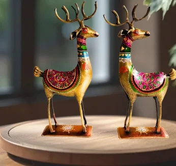 Handpainted Iron Deer Showpiece(SA008) - Handcraft supplier, exporter & wholesale manufacturer