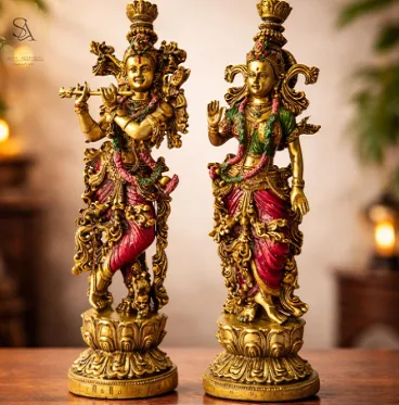 Radha Krishna Resin Showpiece(SA006) - Handcraft supplier, exporter & wholesale manufacturer