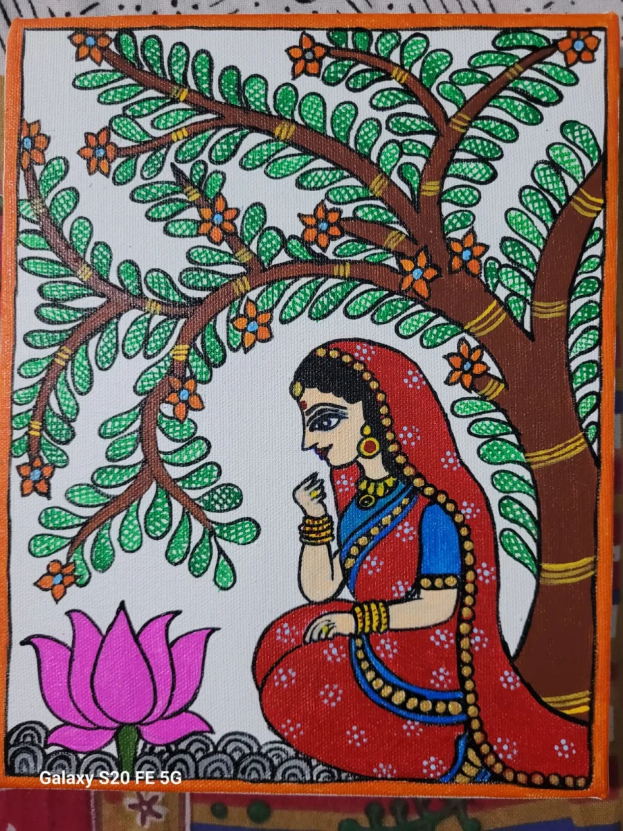 Madhubani Canvas Painting - Handcraft supplier, exporter & wholesale manufacturer