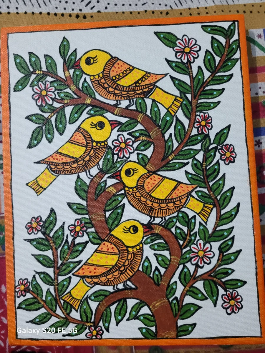 Madhubani Canvas Painting - Handcraft supplier, exporter & wholesale manufacturer