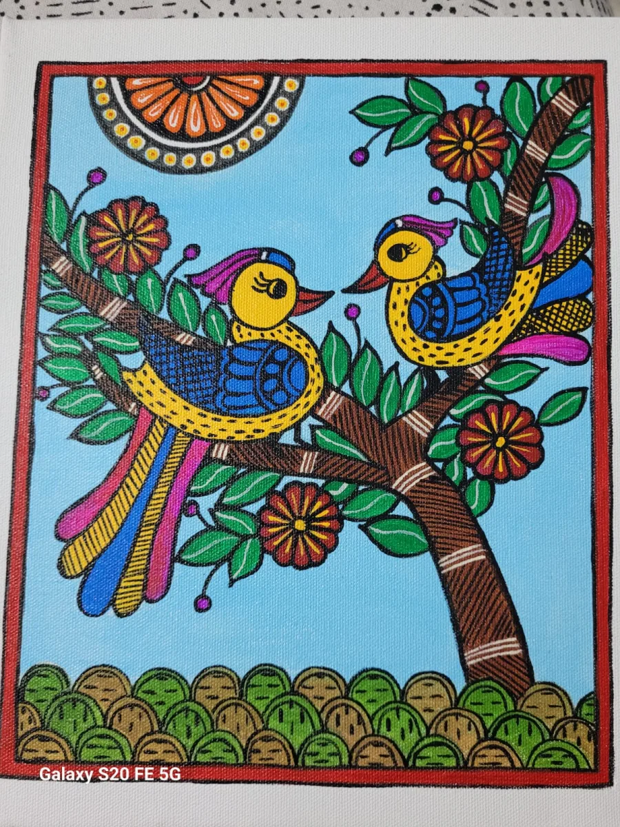 Madhubani Canvas Painting - Handcraft supplier, exporter & wholesale manufacturer