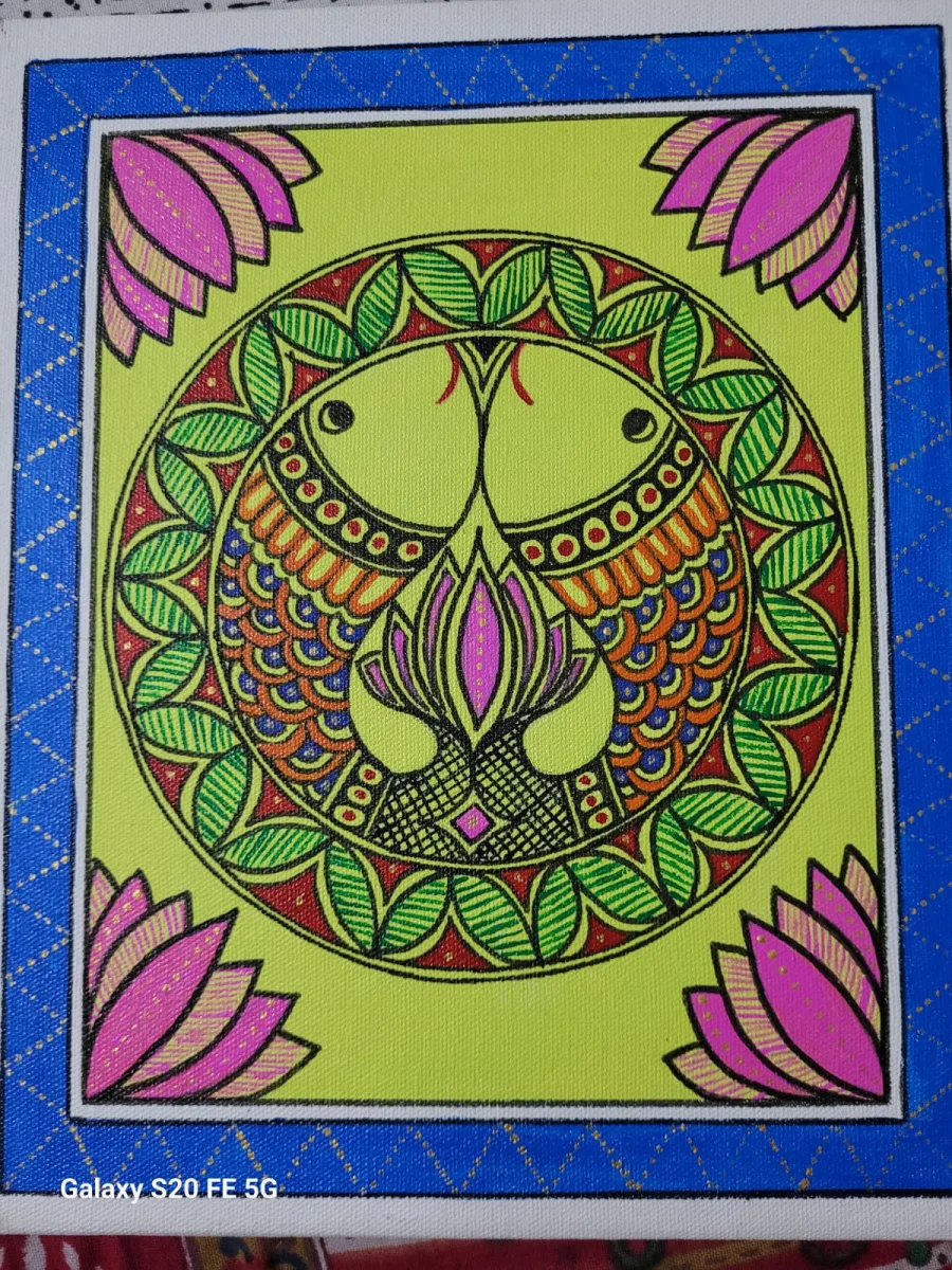 Madhubani Canvas Painting - Handcraft supplier, exporter & wholesale manufacturer