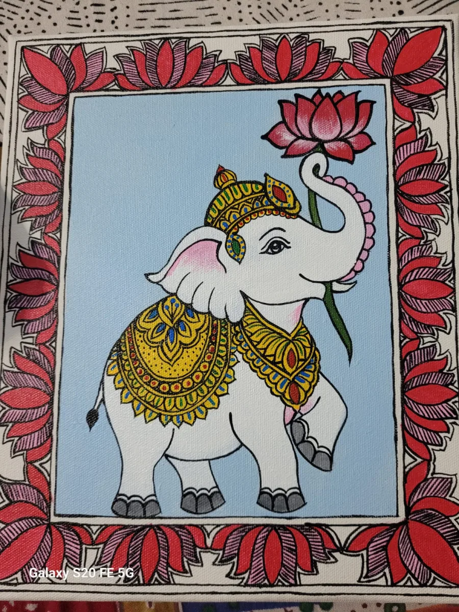 Madhubani Canvas Painting - Handcraft supplier, exporter & wholesale manufacturer