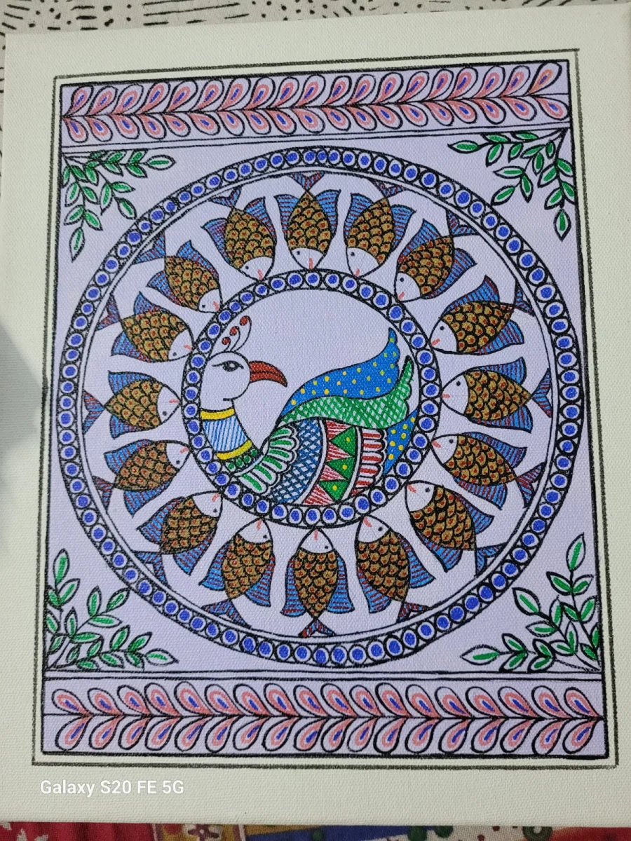 Madhubani Canvas Painting - Handcraft supplier, exporter & wholesale manufacturer