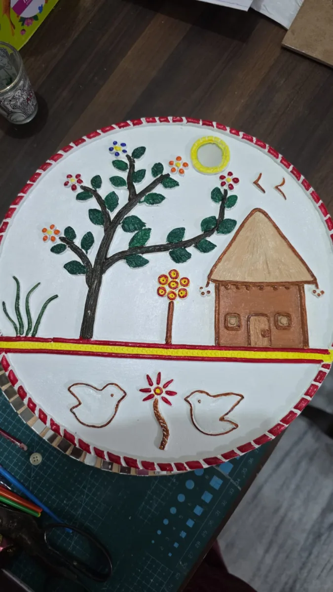 Traditional Village Scenery Art