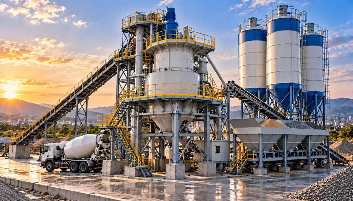 Vertical Shaft Concrete Mixing Plants